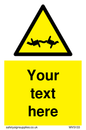 WV5133: Custom Barbed Wire Sign