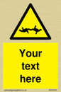 WV5133: Custom Barbed Wire Sign
