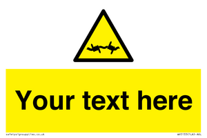 WV5133: Custom Barbed Wire Sign