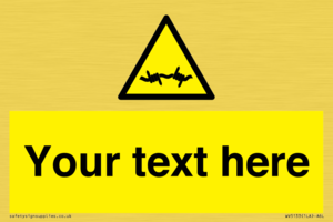 WV5133: Custom Barbed Wire Sign