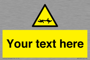 WV5133: Custom Barbed Wire Sign