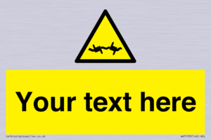 WV5133: Custom Barbed Wire Sign