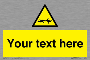 WV5133: Custom Barbed Wire Sign