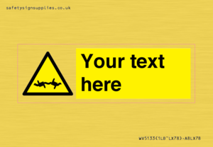 WV5133: Custom Barbed Wire Sign