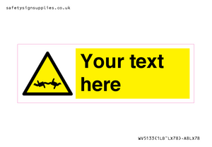 WV5133: Custom Barbed Wire Sign