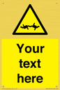 WV5133: Custom Barbed Wire Sign