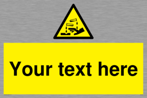 WV5134: Custom Corrosive Substance Sign