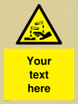 WV5134: Custom Corrosive Substance Sign