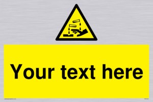 WV5134: Custom Corrosive Substance Sign