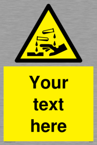 WV5134: Custom Corrosive Substance Sign