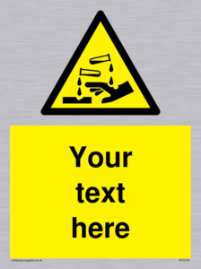 WV5134: Custom Corrosive Substance Sign