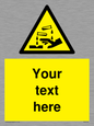 WV5134: Custom Corrosive Substance Sign
