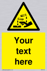 WV5134: Custom Corrosive Substance Sign