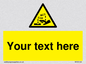 WV5134: Custom Corrosive Substance Sign