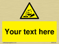 WV5134: Custom Corrosive Substance Sign
