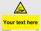 WV5134: Custom Corrosive Substance Sign