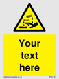 WV5134: Custom Corrosive Substance Sign