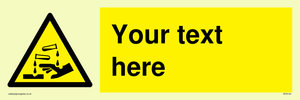 WV5134: Custom Corrosive Substance Sign