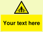 WV5184: Custom Crushing Hazard Sign