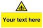 WV5184: Custom Crushing Hazard Sign