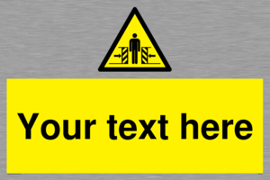 WV5184: Custom Crushing Hazard Sign