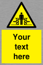 WV5184: Custom Crushing Hazard Sign