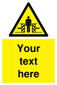 WV5184: Custom Crushing Hazard Sign