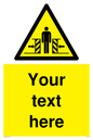 WV5184: Custom Crushing Hazard Sign