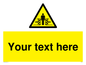 WV5184: Custom Crushing Hazard Sign