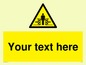 WV5184: Custom Crushing Hazard Sign