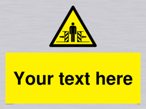 WV5184: Custom Crushing Hazard Sign