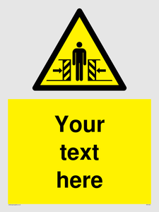 WV5184: Custom Crushing Hazard Sign