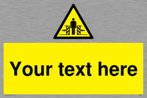 WV5184: Custom Crushing Hazard Sign