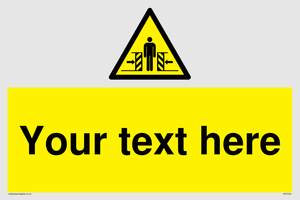 WV5184: Custom Crushing Hazard Sign