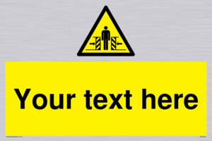 WV5184: Custom Crushing Hazard Sign