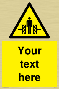 WV5184: Custom Crushing Hazard Sign