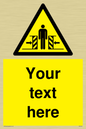 WV5184: Custom Crushing Hazard Sign