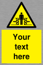 WV5184: Custom Crushing Hazard Sign