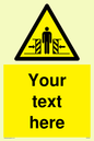 WV5184: Custom Crushing Hazard Sign