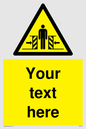 WV5184: Custom Crushing Hazard Sign