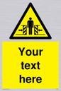 WV5184: Custom Crushing Hazard Sign