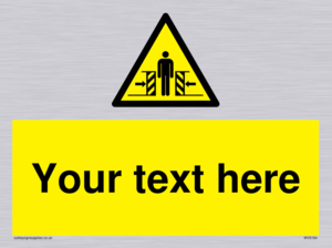 WV5184: Custom Crushing Hazard Sign