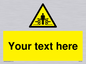 WV5184: Custom Crushing Hazard Sign