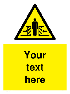 WV5184: Custom Crushing Hazard Sign