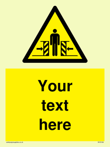 WV5184: Custom Crushing Hazard Sign