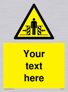 WV5184: Custom Crushing Hazard Sign