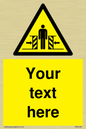 WV5184: Custom Crushing Hazard Sign