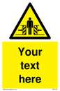 WV5184: Custom Crushing Hazard Sign