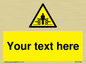 WV5184: Custom Crushing Hazard Sign