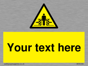 WV5184: Custom Crushing Hazard Sign